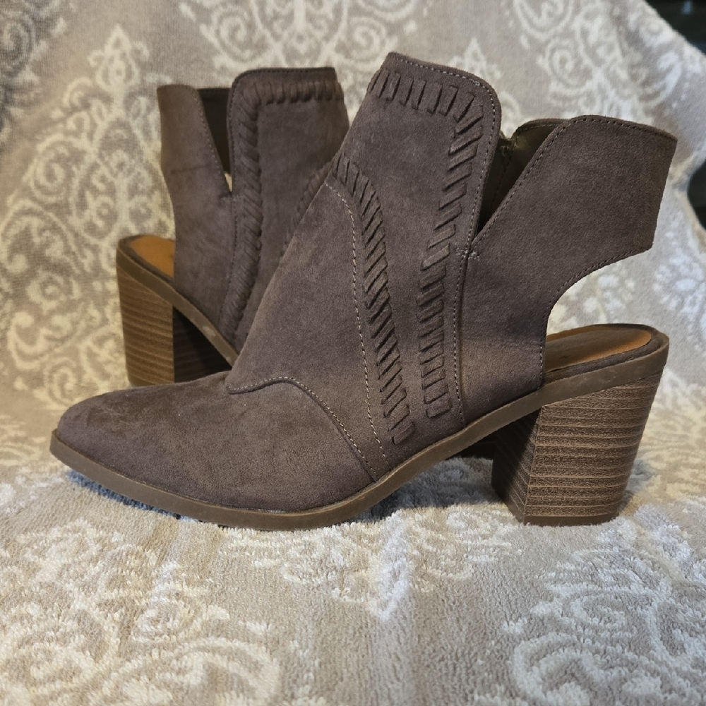 Brown Suede Ankle Boots
